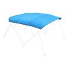 4 Bow Boat Bimini Tops 96"Lx(97"-103")W Awning Top Replacement Pacific Blue