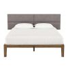 Jaxx Panelist Modern Padded Headboard â€“ Set of 4 Wall Mounted Panels (Each 11.25" x 38") - King, Havana Brown Microvelvet
