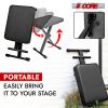 5 Core Keyboard Bench 3 Inch Padded Cushioned Piano Stool Height Adjustable Guitar Seat Heavy Duty Folding Portable Musician Chair W Nonslip Rubber Fe
