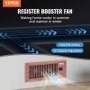 VEVOR Register Booster Fan, Quiet Vent Booster Fan Fits 4' x 10' Register Holes, with Remote Control and Thermostat Control