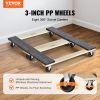 VEVOR Furniture Dolly, 1000 lbs Each Load Capacity, 2 Packs, 18" x 30", 8 x 3" PP Swivel Casters, Heavy Duty Hardwood Furniture Moving Dolly