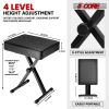 5 Core Keyboard Bench 3 Inch Padded Cushioned Piano Stool Height Adjustable Guitar Seat Heavy Duty Folding Portable Musician Chair W Nonslip Rubber Fe